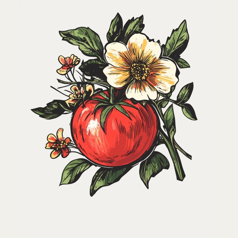 Tomate aux fleurs