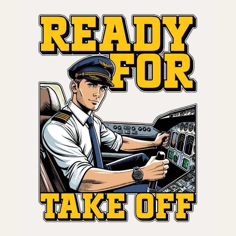 Flight Instructor Ready For Take Off Pilot School