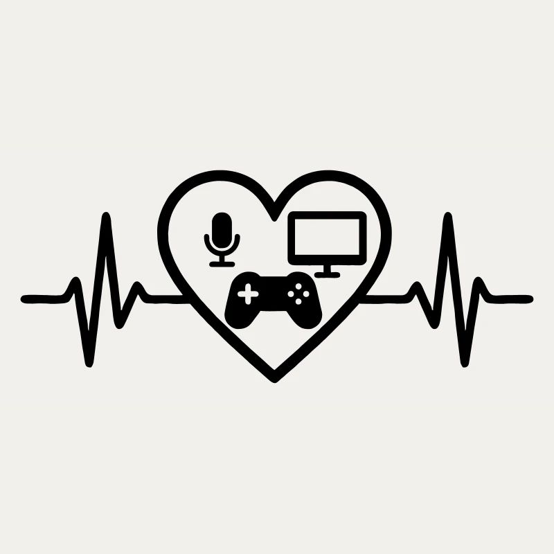 Streaming Gamer Herz Mikro Bildschirm Controller