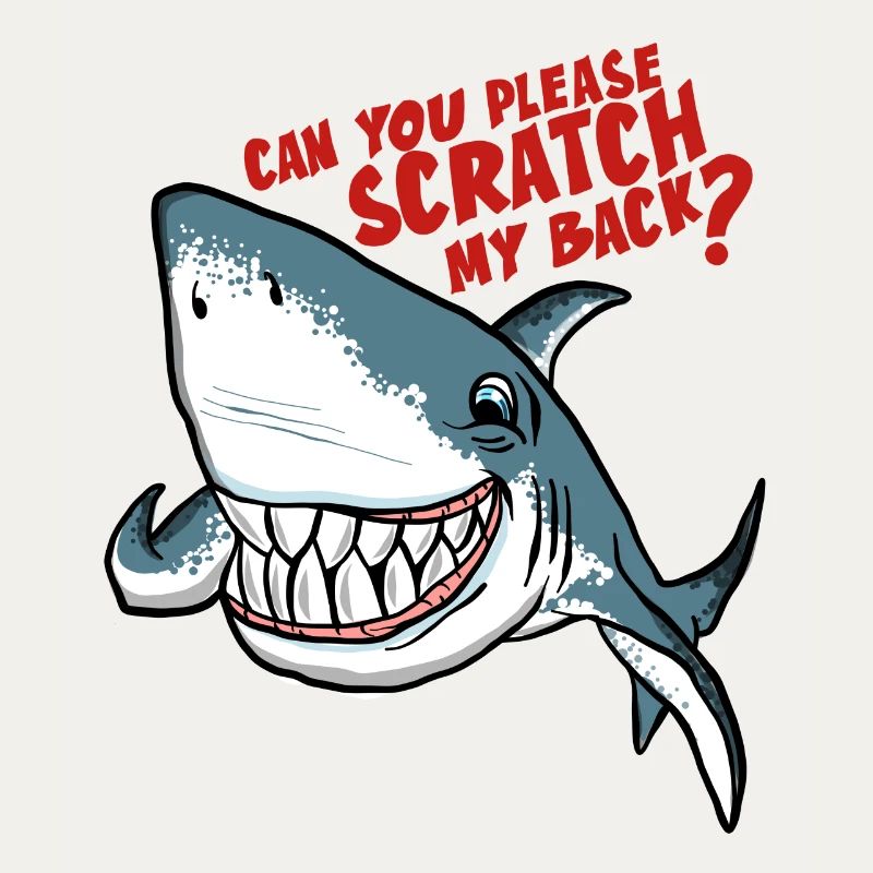 Great White Shark Scratch My Back