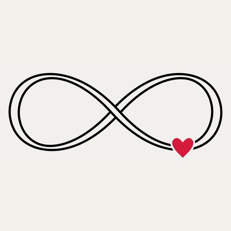Infinity heart sign symbol gift love
