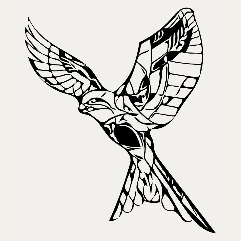 Faucon volant élégant