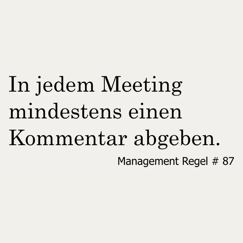 Mindestens ein Kommentar pro Meeting
