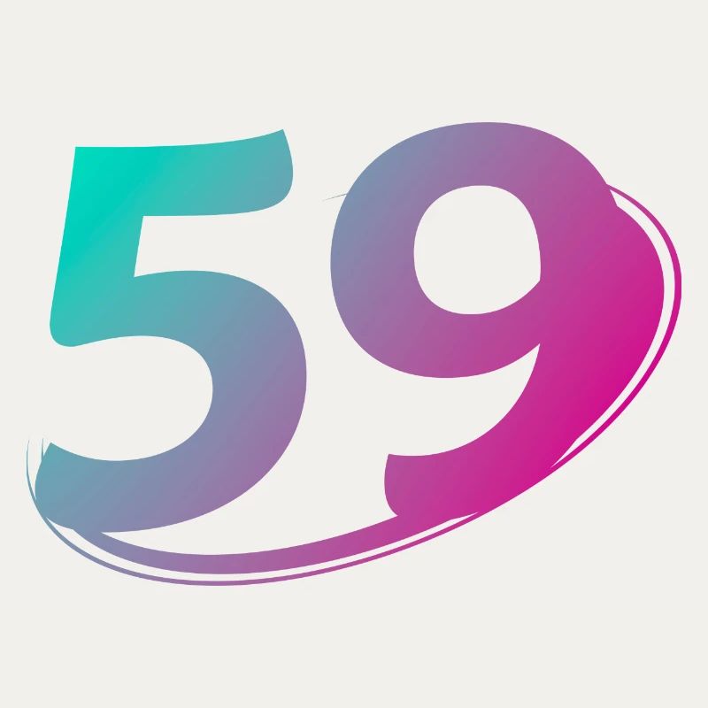 Numéro 59 multicolore