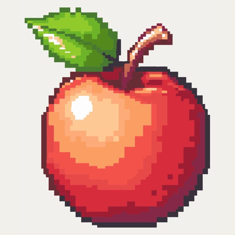 Apfel Pixel Symbol
