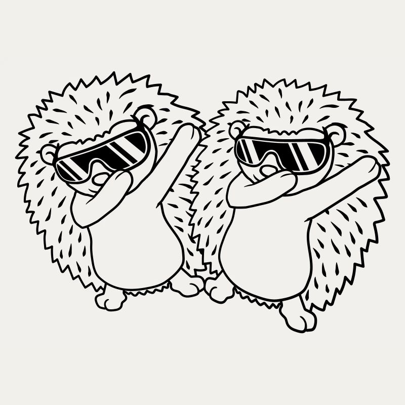 Équipe 2 dabbing Hedgehogs