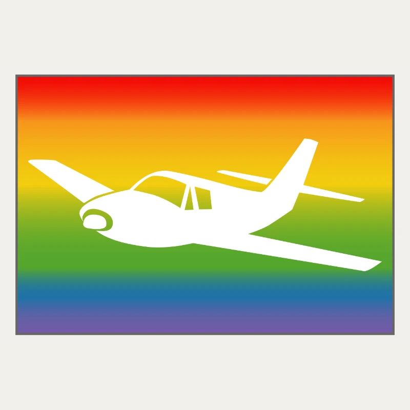 Flugzeug Regenbogen