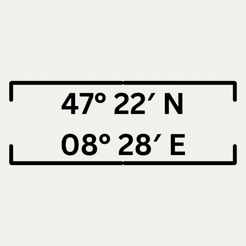 Coordinates Kreis 9 Zurich Minimalist