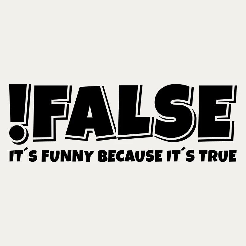 False True Programmierer Spruch