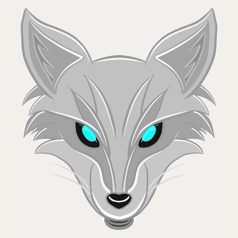 Silberfuchs - Elegantes Tierliebhaber Design