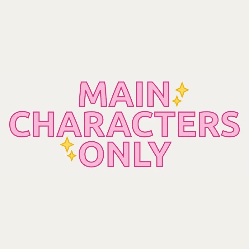 Main Characters Only statement design