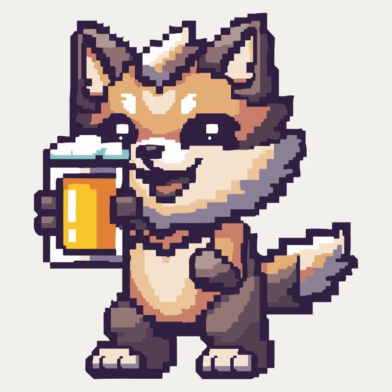 Bière Wolf Pixel