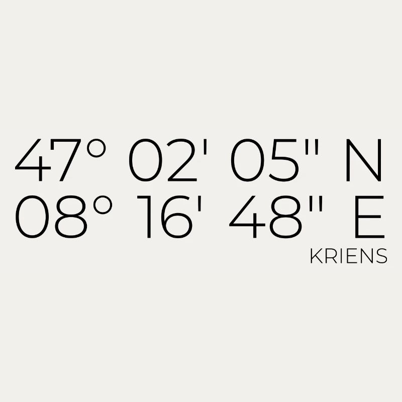 Coordinates Kriens, Lucerne, Switzerland