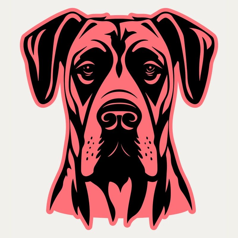 Great Dane Dog Head