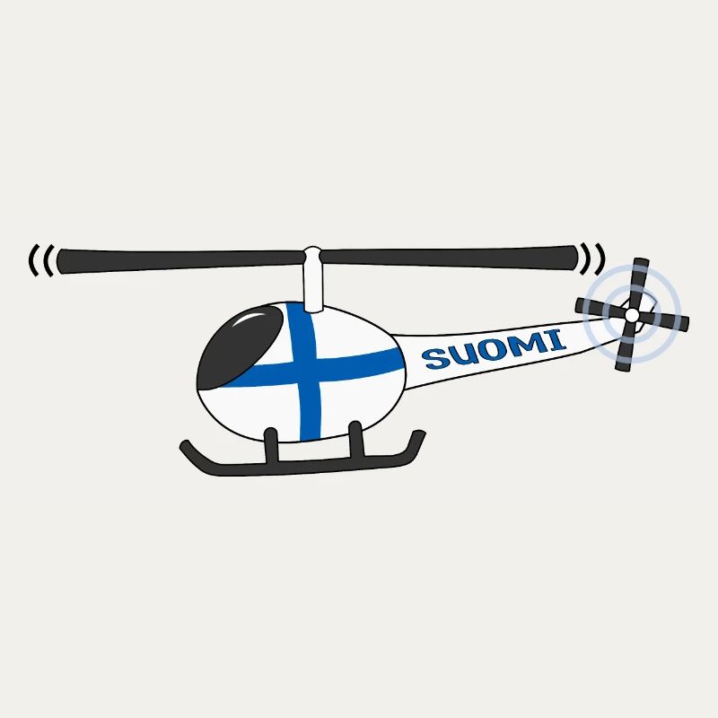 Finnland Flagge Hubschrauber Kinder