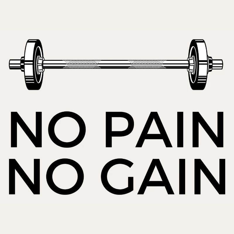 Pas de douleur, pas de gain - avec du poids