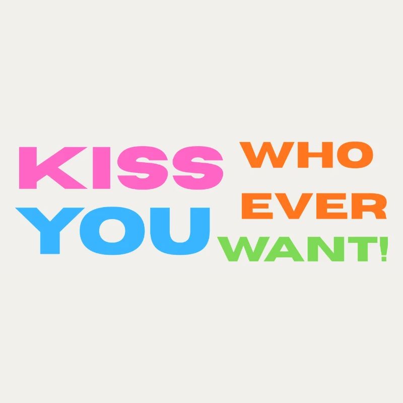 Pride / CSD / LGBTQ+ Design "Kiss"
