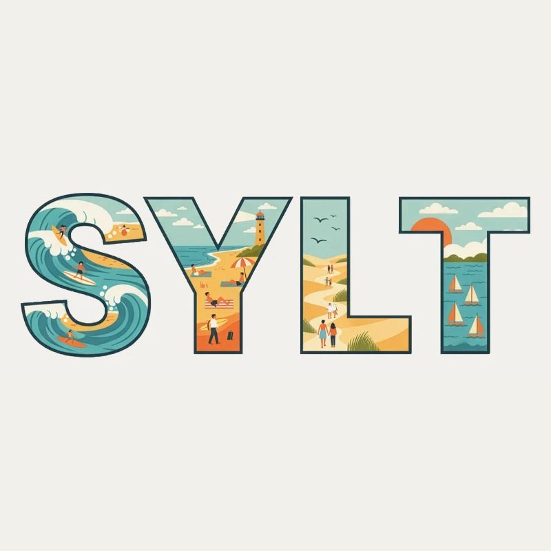 SYLT – Inselleben im Buchstaben-Design