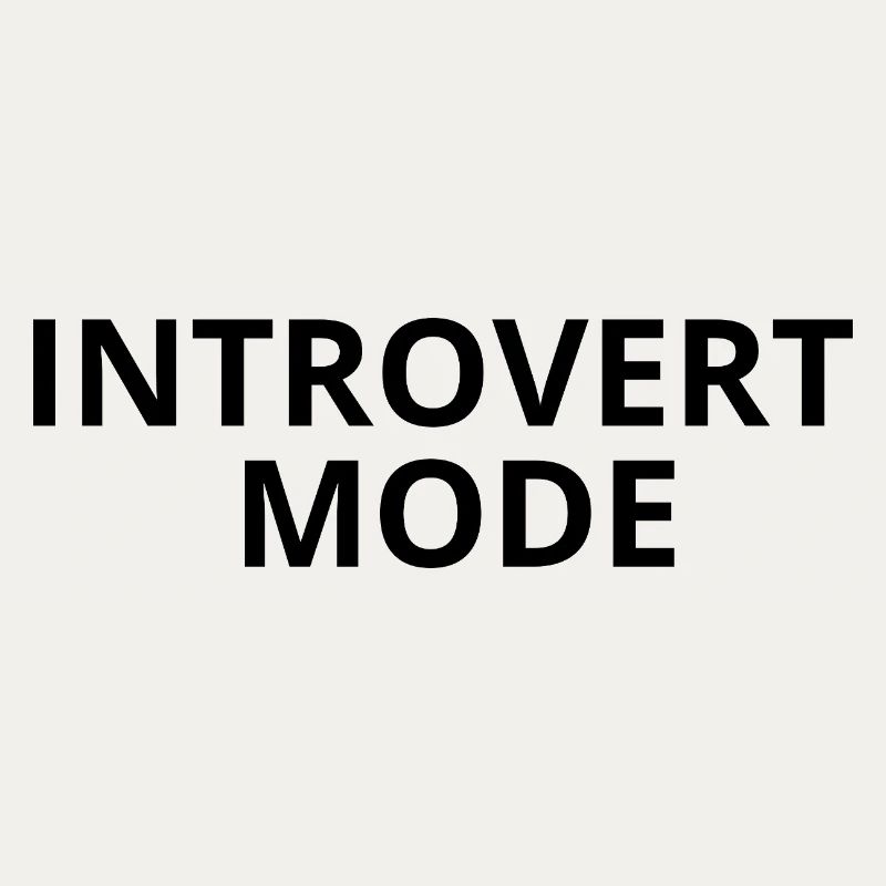 INTROVERT MODE – Minimale Unisex Apparel