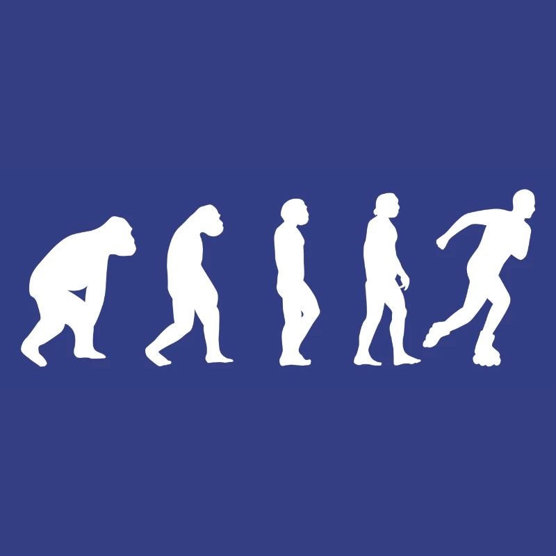Inline Skating Skater Roller Skate Evolution Gift