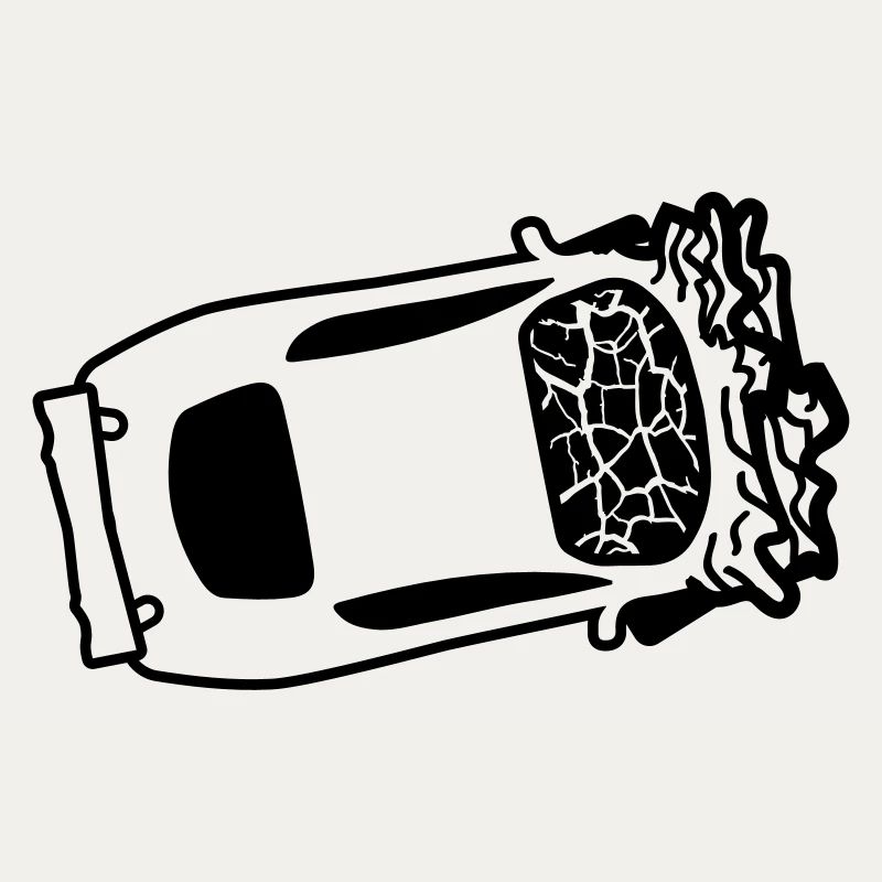 accident crash total damage crushed dents broken s