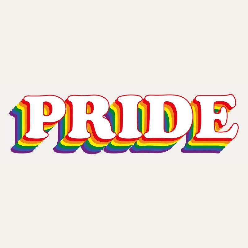 PRIDE mit Regenbogenfarben LGBT