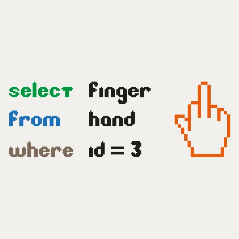 Funny SQL Query : un doigt d’honneur 8 bits pour les geeks