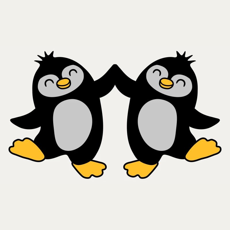 High Five Bienvenue Pingouins