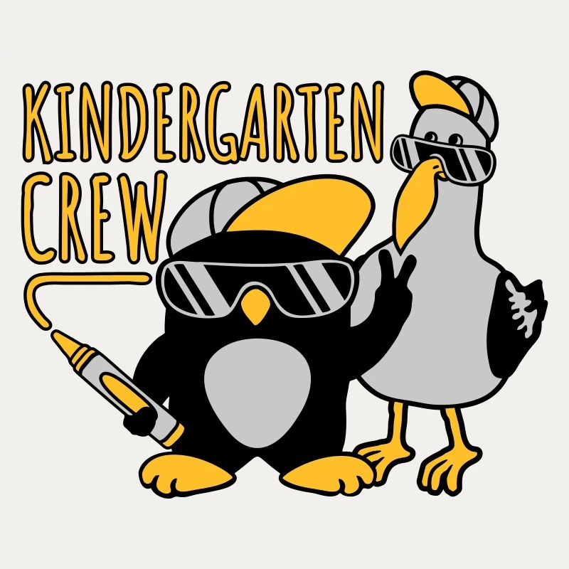 Kindergarten Crew Möwe Pinguin