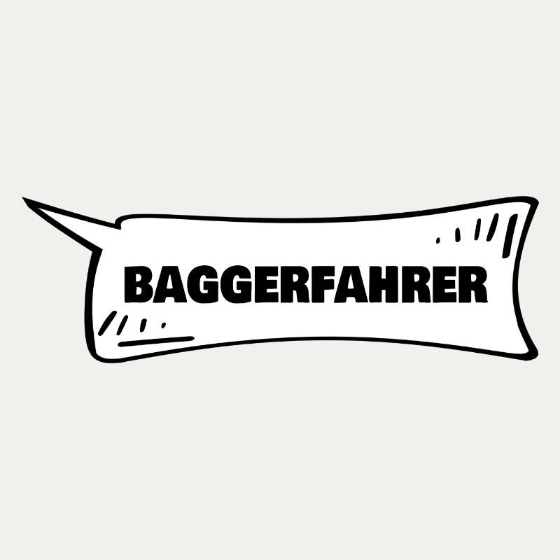 Sprechblase Baggerfahrer