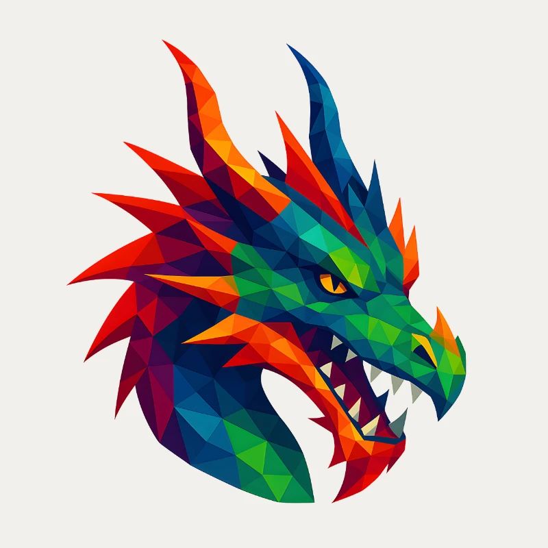 Animaux de style WPAP - Dragon