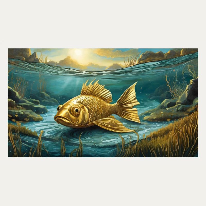Pun ambiguous expression - Goldfisch (goldfish)