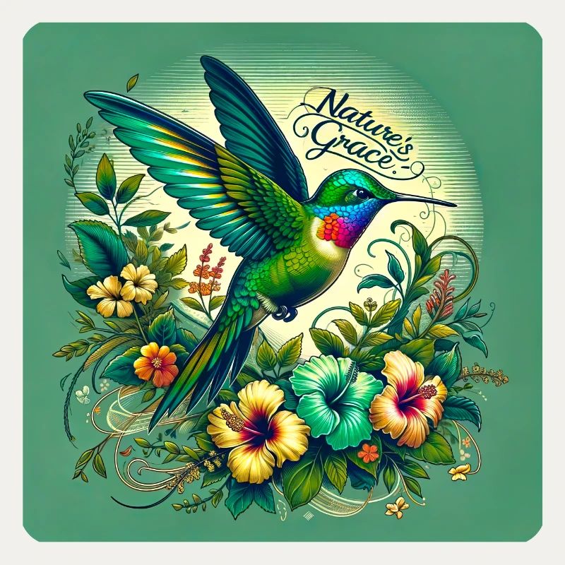 vibrant Hummingbird Nature s Grace