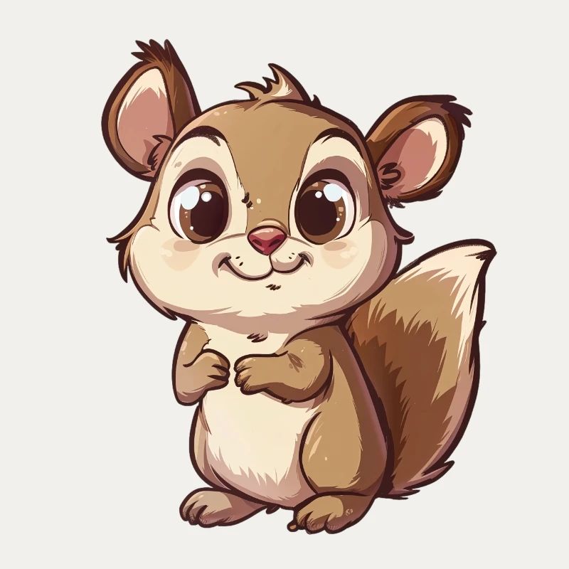 Cute Chipmunk With Big Eyes