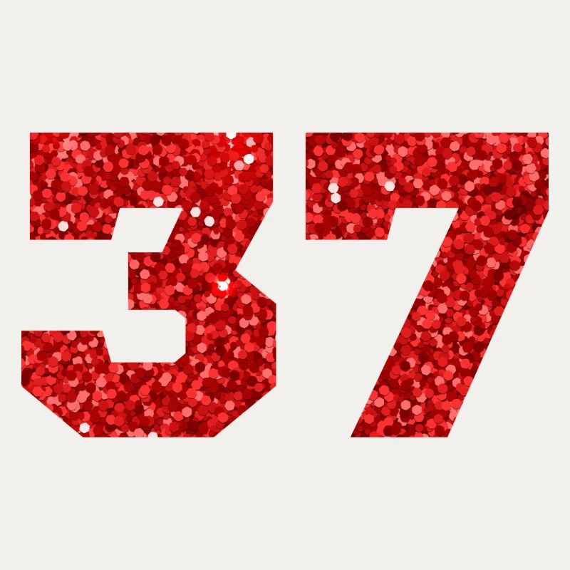 Nummer 37 Roter Glitzer - 37. Jubiläum