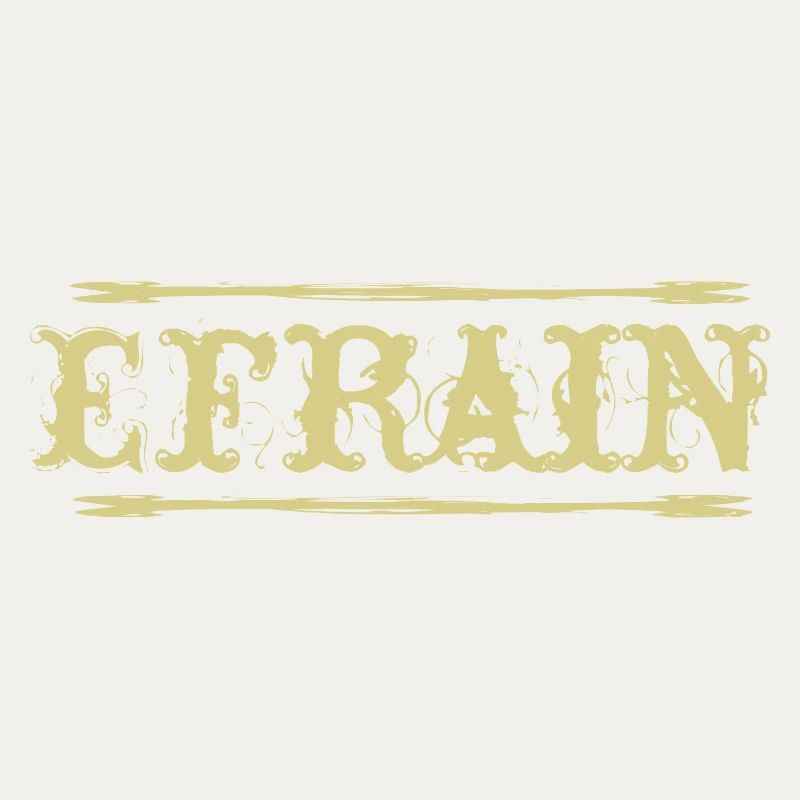 Efrain Golden Text Name Name Badge