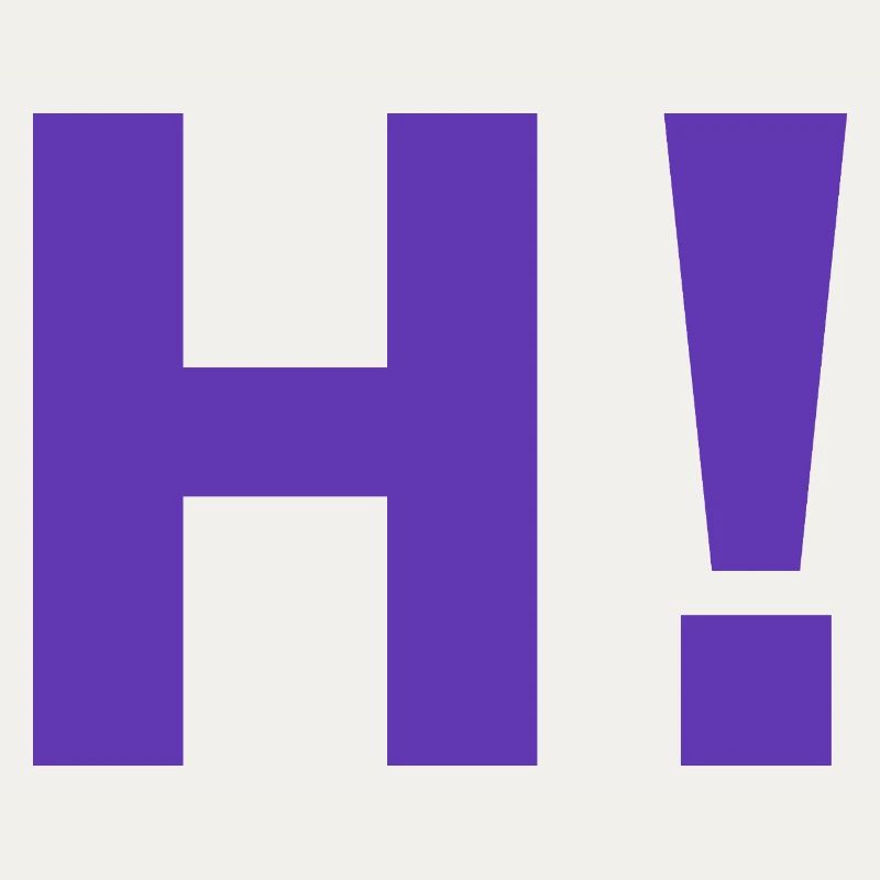 H exclamation mark