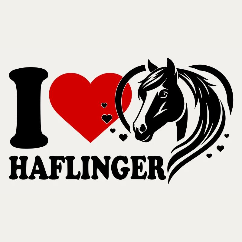 I love Pferd Haflinger