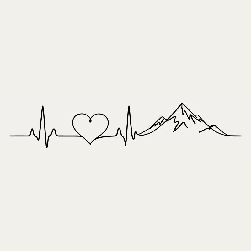 Mountains Pulse Heart