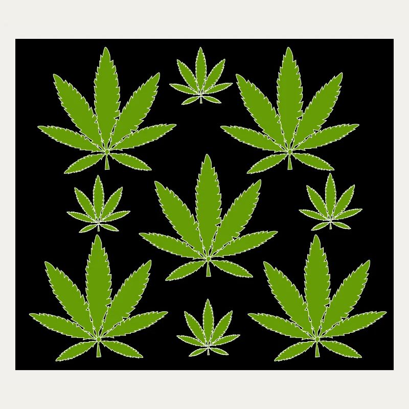 Hemp pattern green