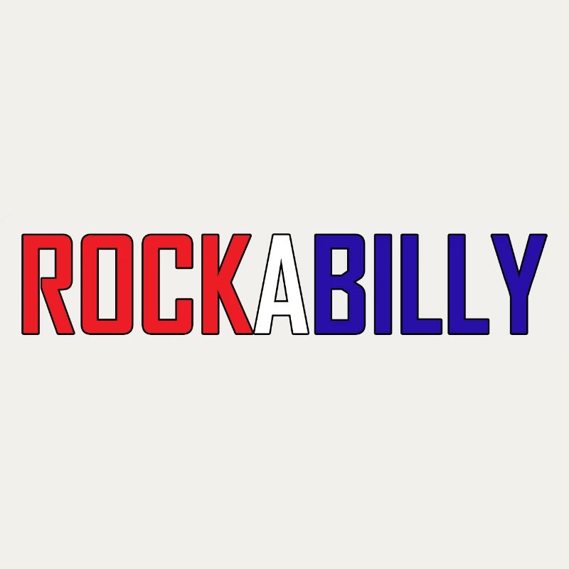 Vibrant Rock Billy Retro Design