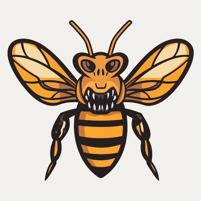 Bee Halloween Comic Funny
