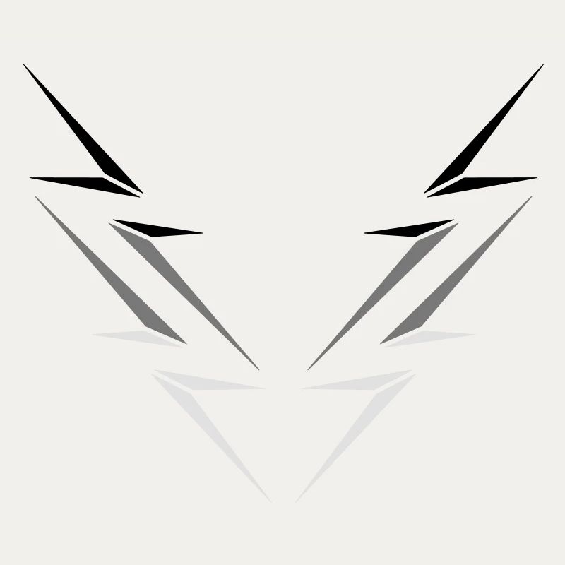 pattern strokes electric shock danger sign lightning sym