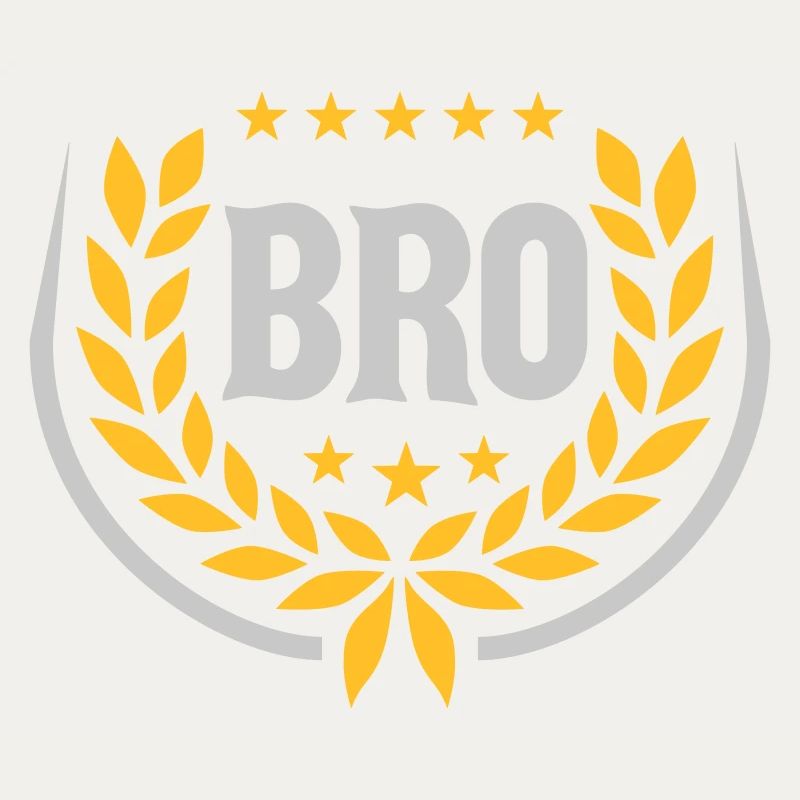 Couronne de laurier Bro Text Logo