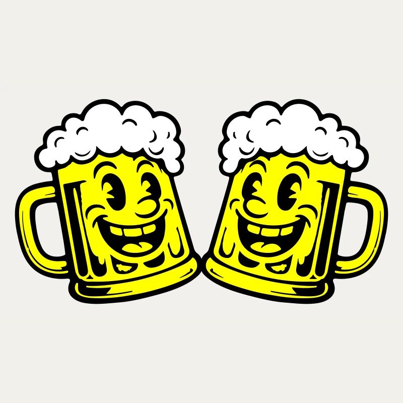 Bier Lustig Bierkrug Comic