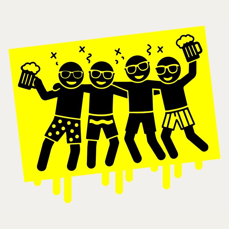 Fête Vacances Plage Alcool