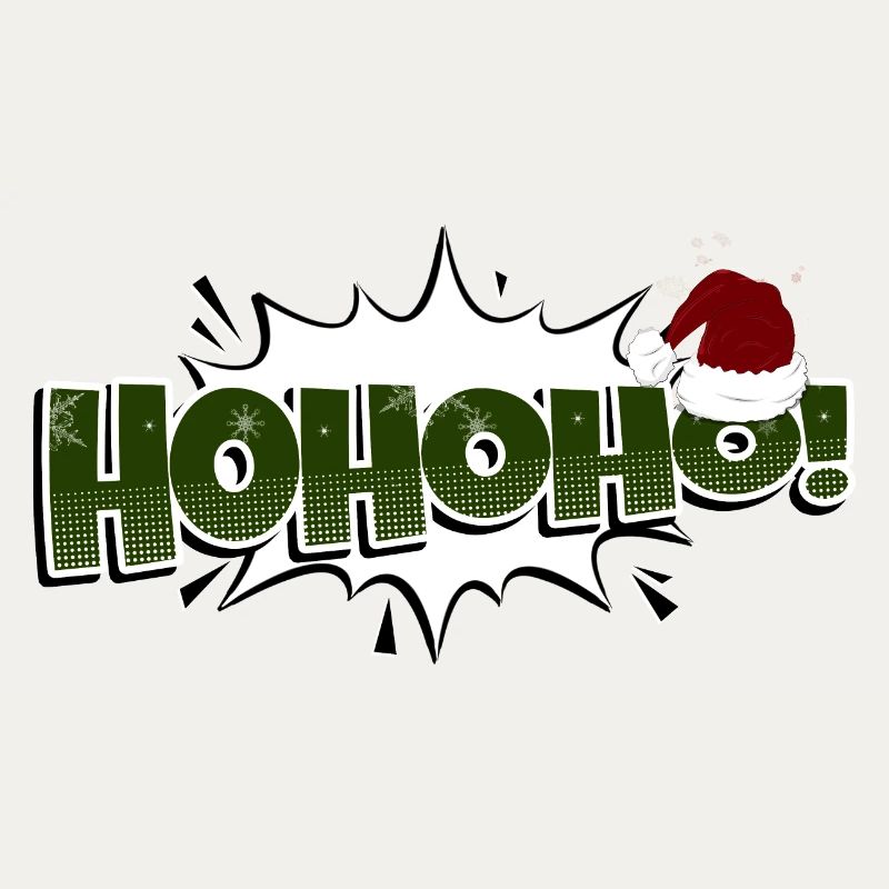 HoHoHo! Style bande dessinée Bubble Graffiti Lettrage