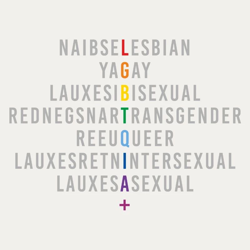 LGBTQIA+ Rainbow Flag Reflection