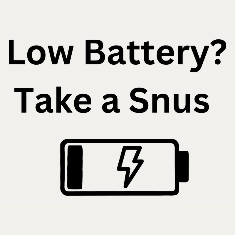 Low Battery Just Add Snus