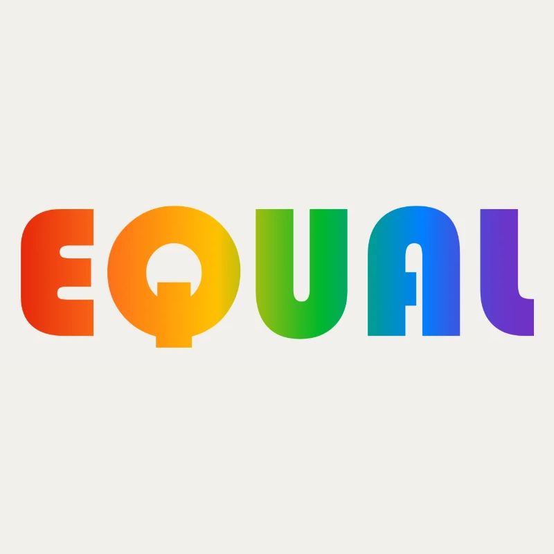 EQUAL RAINBOW TEXT